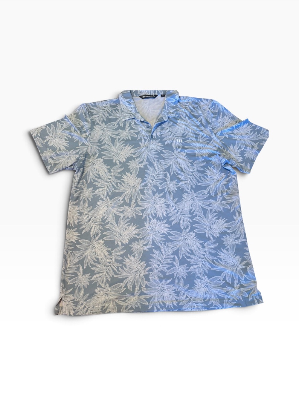 Travis Mathew Light Blue Floral Polo